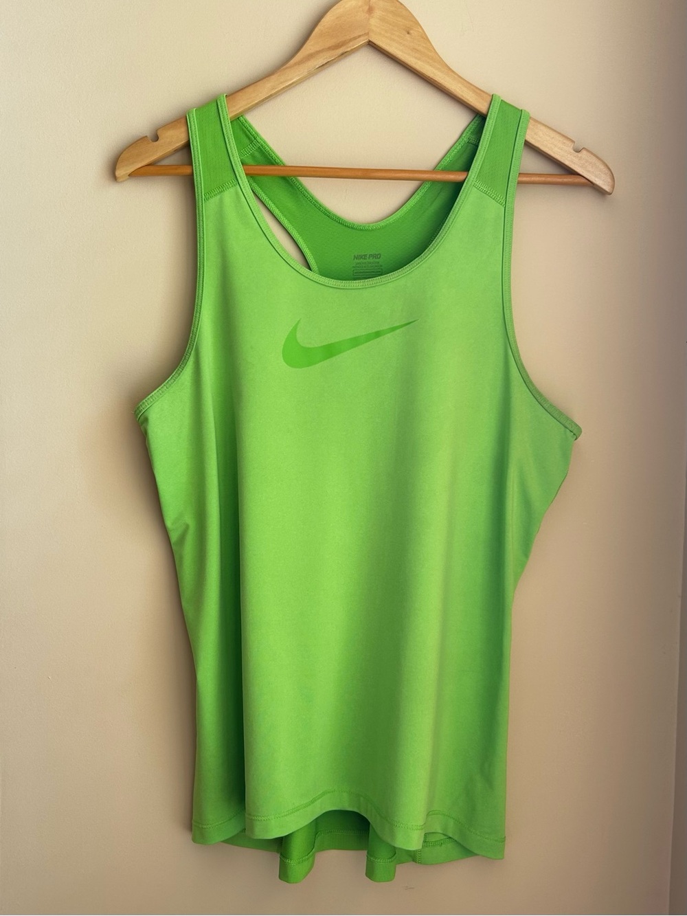 Nike Pro Lime Green Dri-Fit Racerback Tank Top Size XL
